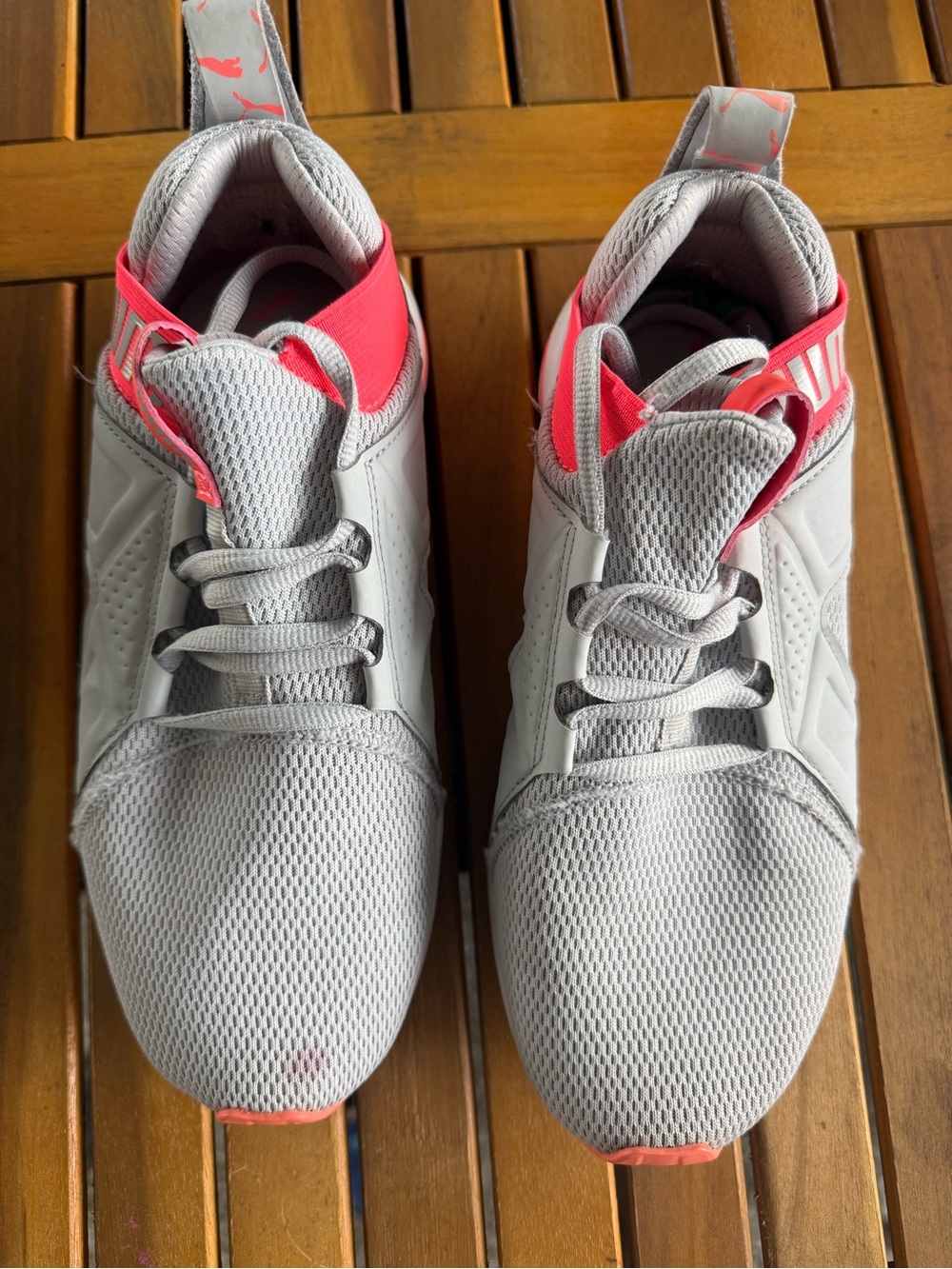 Puma Women’s Gray and Pink Breathable Training Sneakers